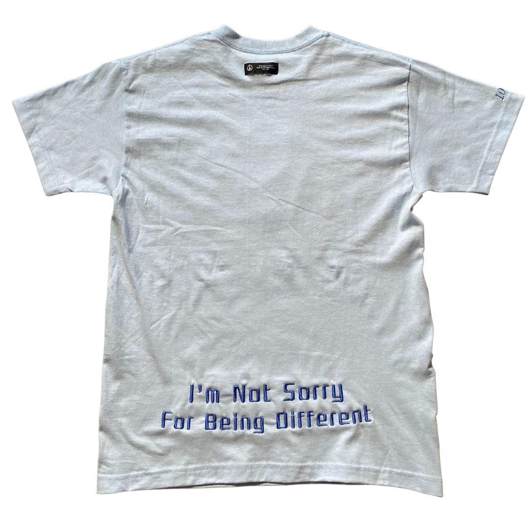 Unapologetic Youth medium T-shirt with graphic design, casual fit, soft fabric, and stylish streetwear look.