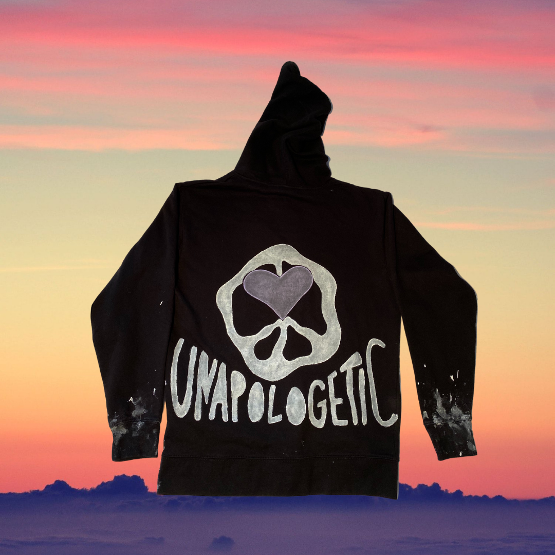 Unapologetic Youth hoodie featuring a comfortable fit, soft fabric, and stylish design, shown in a front view.