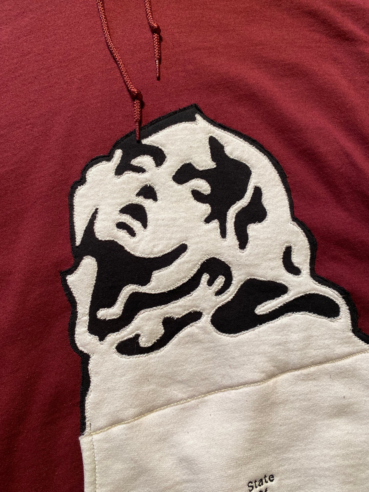 Unapologetic Youth State Of Ecstasy XL hoodie in black, featuring bold graphic design and comfortable fit, front view.