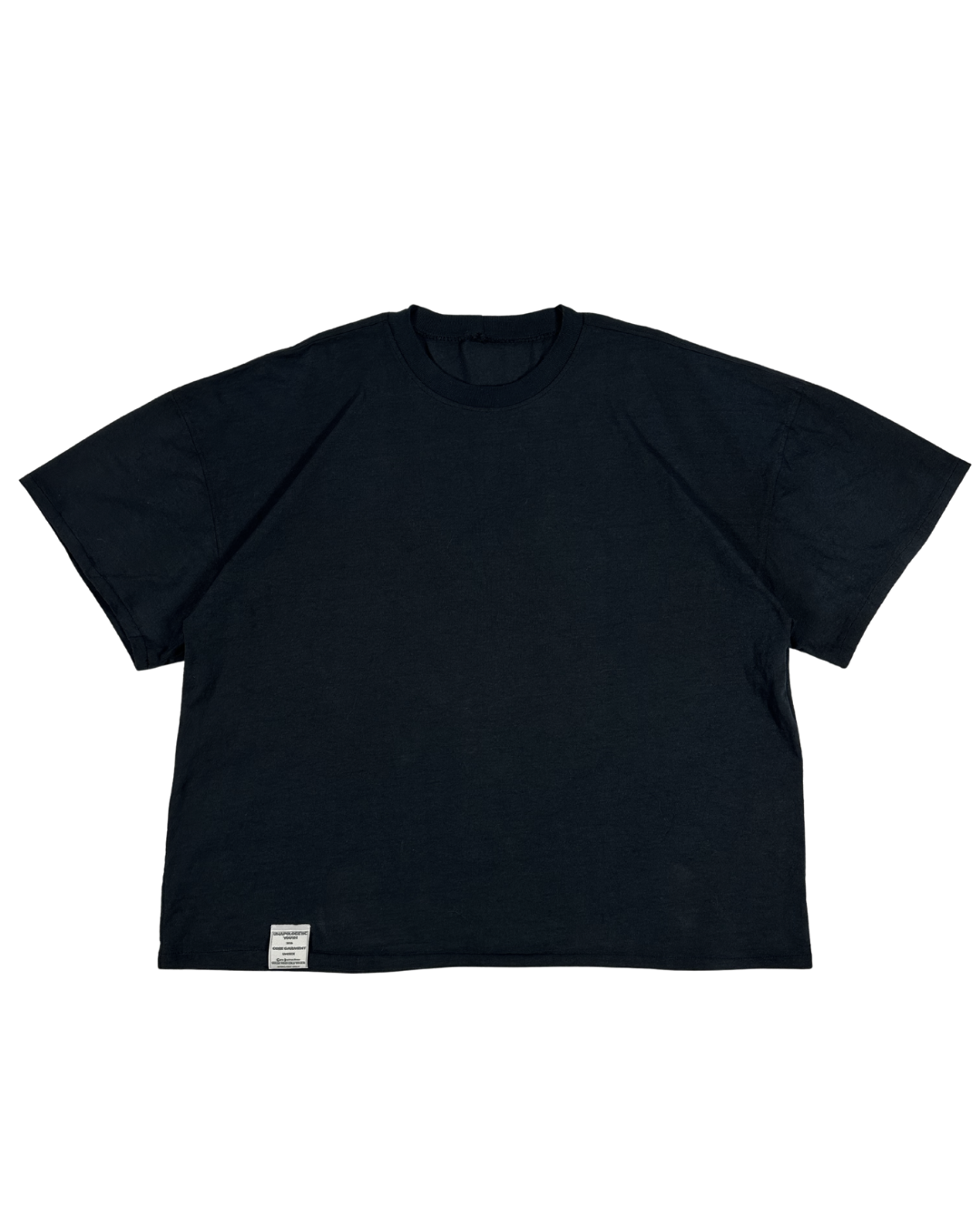 Unapologetic Youth Signature Tee, a stylish black T-shirt with bold logo print, casual fit, perfect for everyday wear.