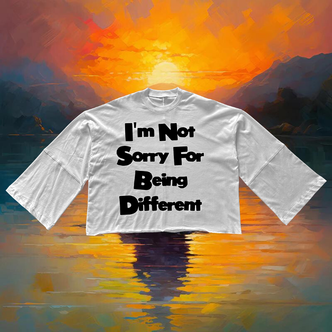 Unapologetic Youth INSFBD flared long sleeve shirt with long sleeves and stylish flare design, shown in the image.