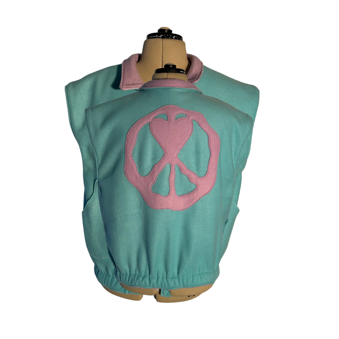 Unapologetic Youth medium prevention vest with adjustable straps and durable fabric, designed for safety and protection.