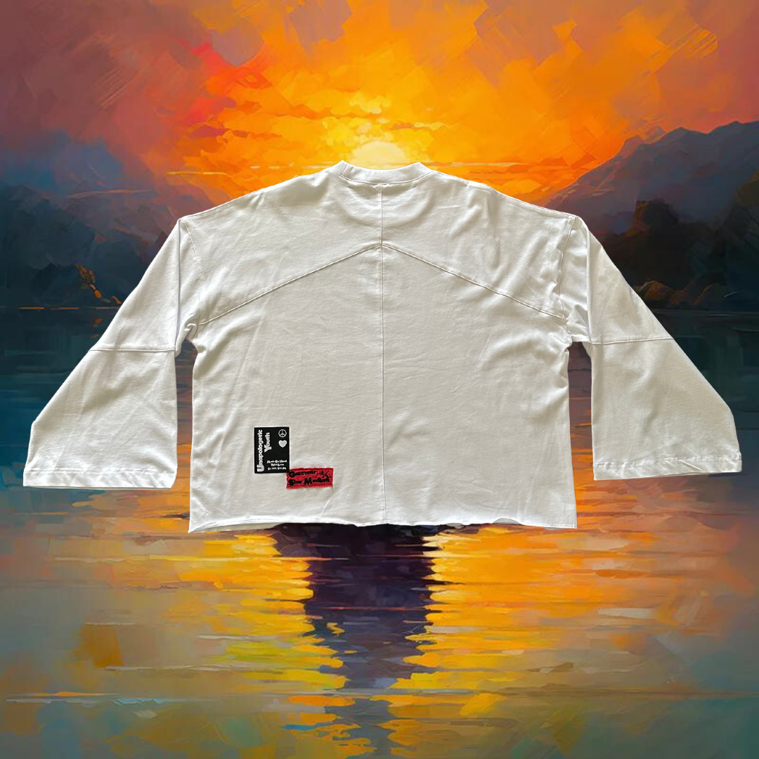 Unapologetic Youth flared long sleeve shirt with fitted cuffs and a relaxed fit, in a stylish long sleeve design.