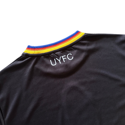 Unapologetic Youth UYFC Away jersey with team logo and design details on front, casual sportswear for fans and players