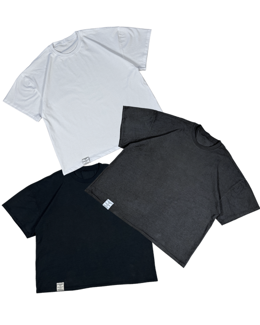 Unapologetic Youth Signature Tee, a stylish black T-shirt with bold white logo print on front, casual and comfortable.