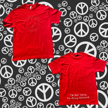Large Unapologetic Youth T-Shirt in white with bold graphic design, casual fit, and round neckline.
