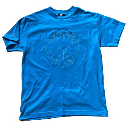 Medium Unapologetic Youth T-Shirt in black with bold graphic design, casual fit, and soft cotton fabric.