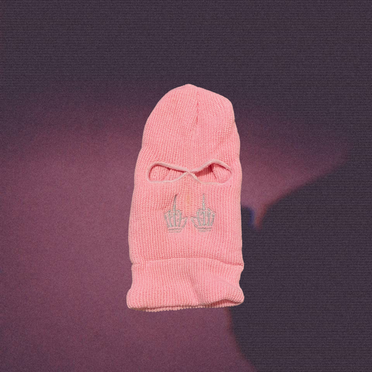 Unapologetic Youth Lick Hitter ski mask in black with eye and mouth openings, made of stretchy fabric for a snug fit.