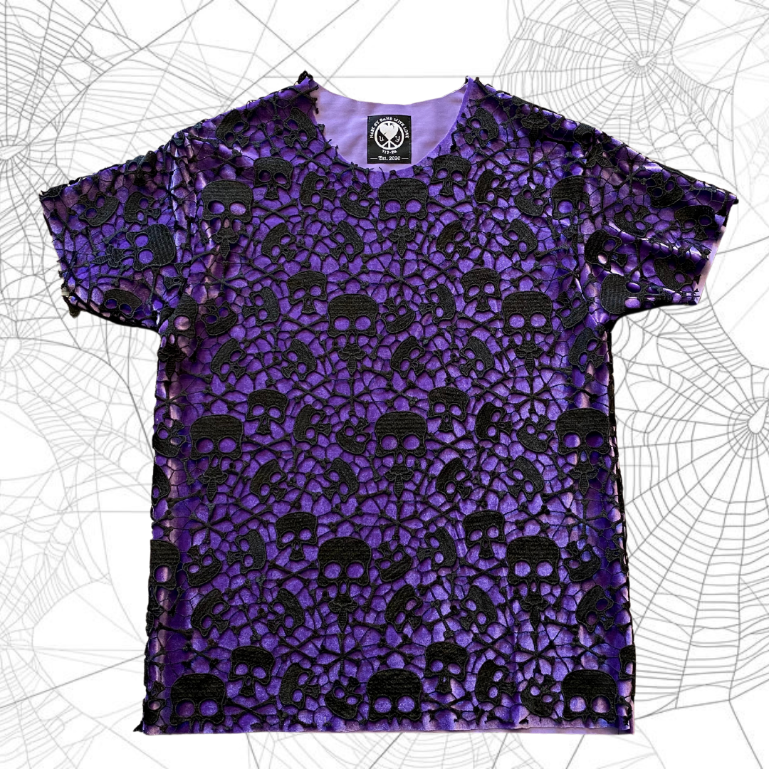 Unapologetic Youth Spooky V2 T-Shirt featuring a spooky graphic design on black cotton fabric.