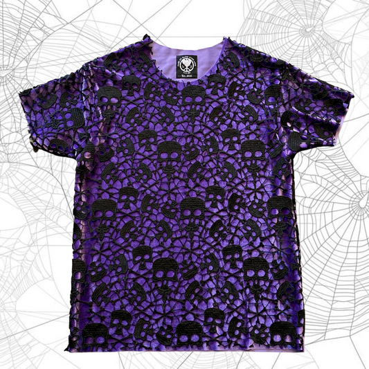 Unapologetic Youth Spooky V2 T-Shirt featuring a spooky graphic design on black cotton fabric.