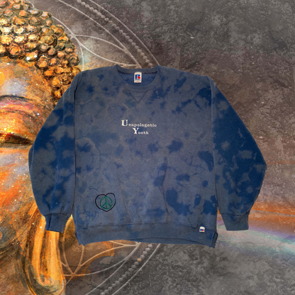 Unapologetic Youth crewneck sweatshirt in a relaxed fit, featuring a simple design on soft fabric.