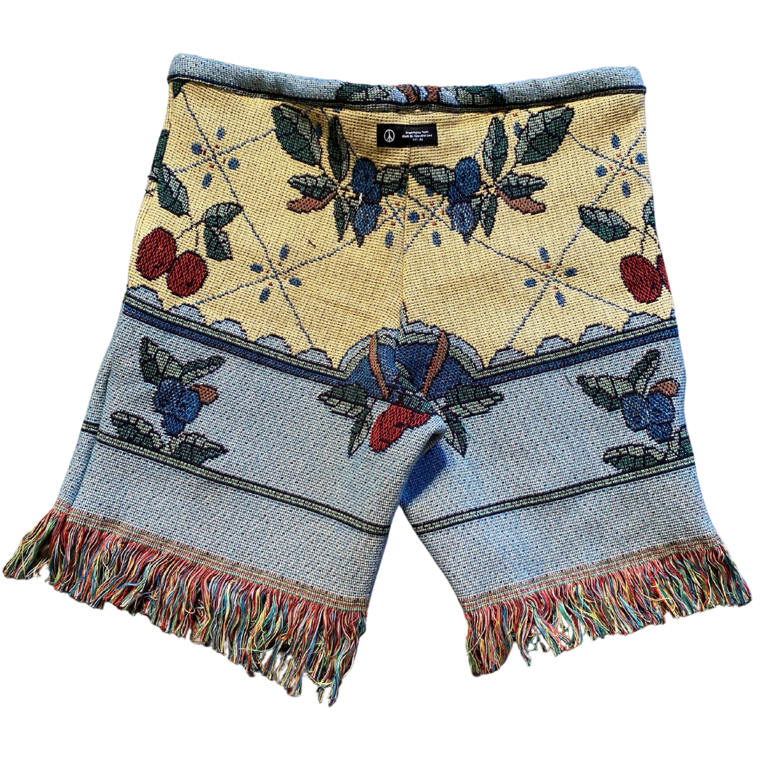 Unapologetic Youth Flower Boy shorts featuring a vibrant floral pattern, casual fit, and adjustable waistband.