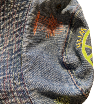 Unapologetic Youth Brain Bucket Hat showing a casual, stylish bucket hat with a graphic design on the fabric.