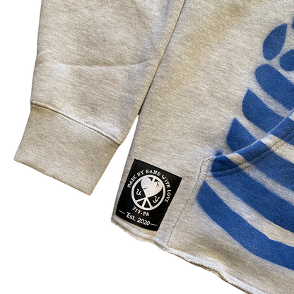 Unapologetic Youth To The Bone hoodie in medium, featuring a stylish black hoodie with graphic design and front pocket.