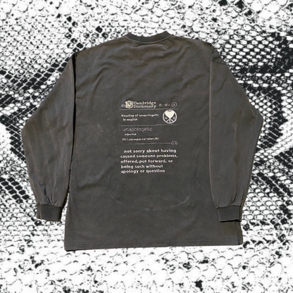 Unapologetic Youth hi-definition long sleeve shirt with detailed fabric texture and sleek design, displayed on a plain background.