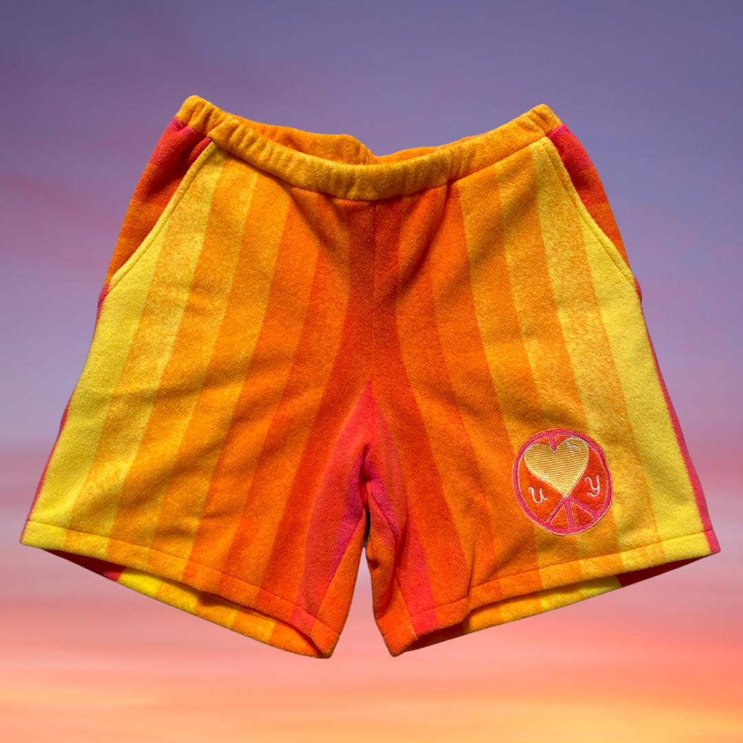 Pair of Unapologetic Youth Summer Nights v2 shorts in black with relaxed fit and casual style, displayed flat on a white background.