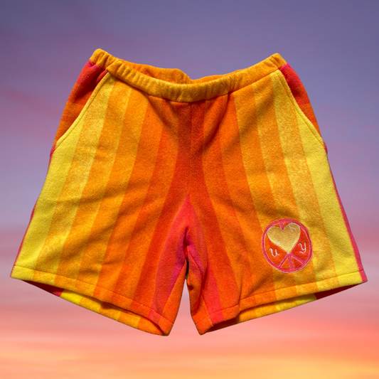 Pair of Unapologetic Youth Summer Nights v2 shorts in black with relaxed fit and casual style, displayed flat on a white background.
