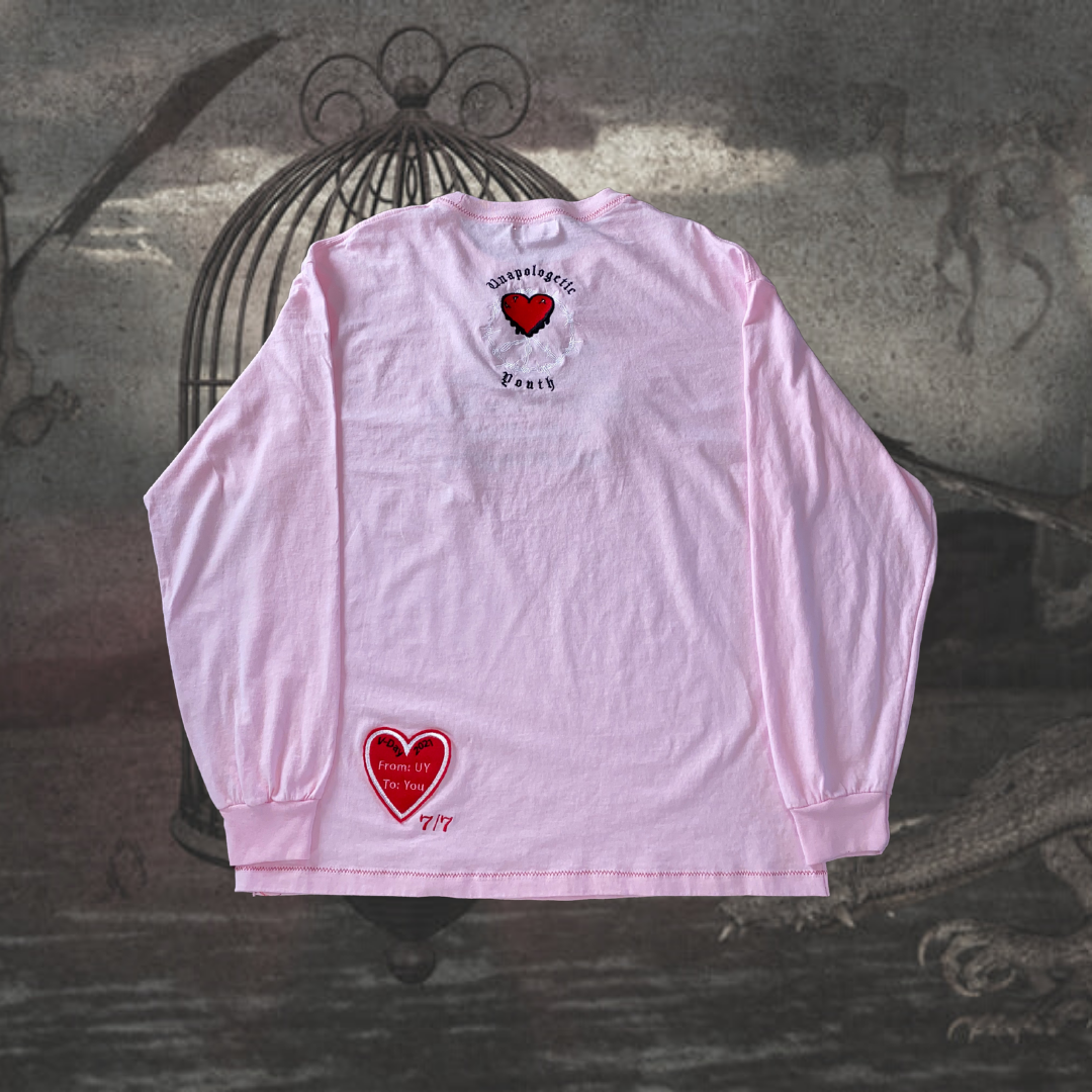 Long sleeve shirt from Unapologetic Youth's Safe Place collection, featuring a comfortable, casual design with bold graphic print.