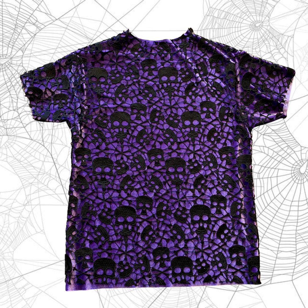 Unapologetic Youth Spooky V2 T-shirt with spooky graphic design on black fabric, casual and stylish for Halloween or fall wear.