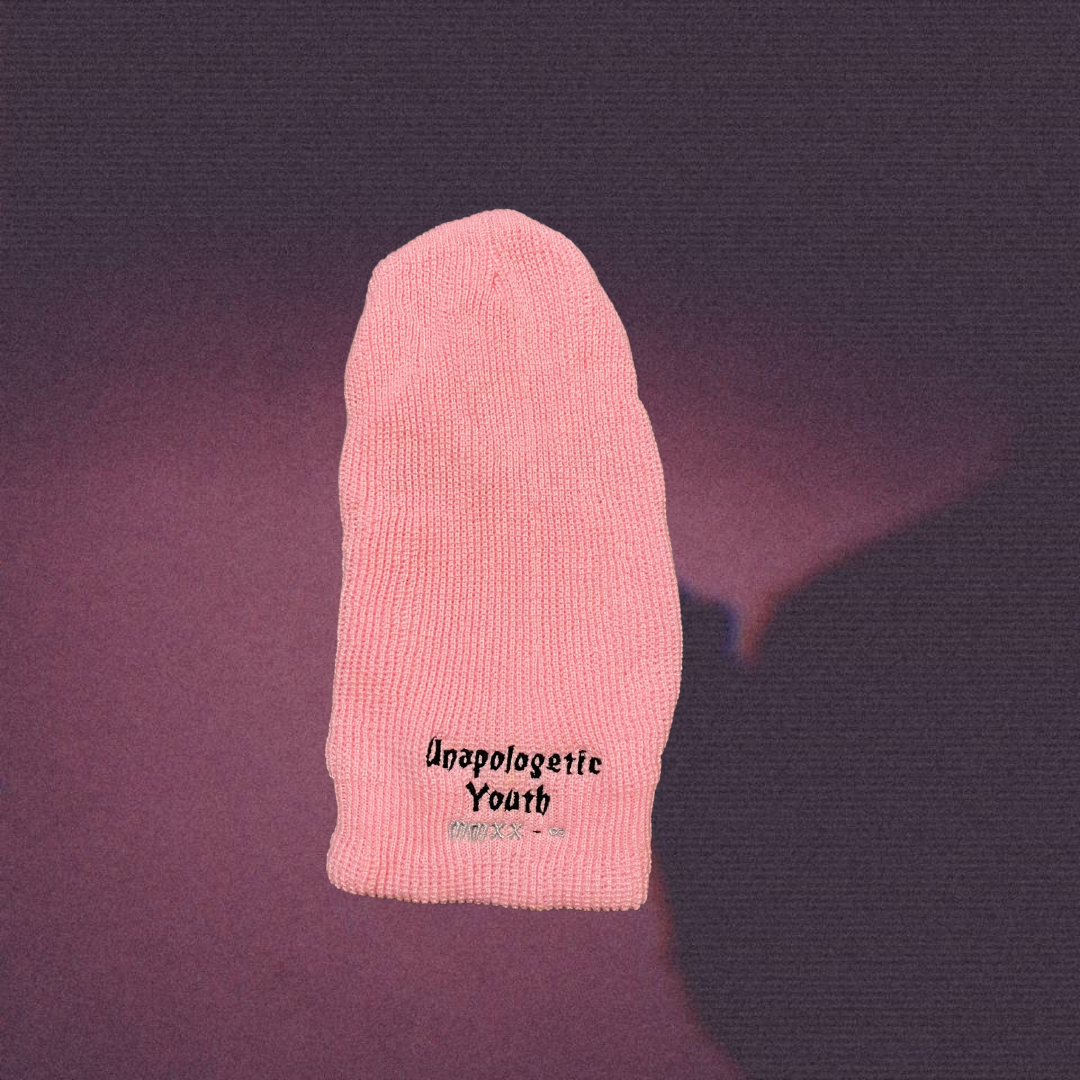 Unapologetic Youth Lick Hitter ski mask in black, featuring a snug fit and full face coverage for cold weather protection.