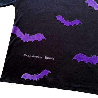 Unapologetic Youth Spooky v2 T-shirt featuring spooky graphic design on black fabric, casual and stylish apparel.
