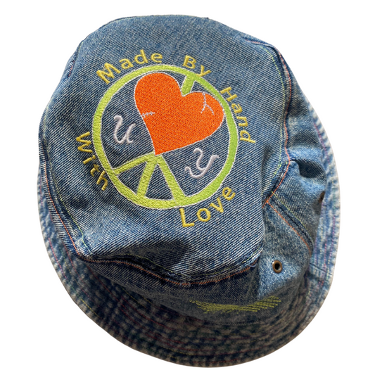 Unapologetic Youth Brain Bucket hat, casual bucket hat with printed design, lightweight fabric, and wide brim for sun protection.