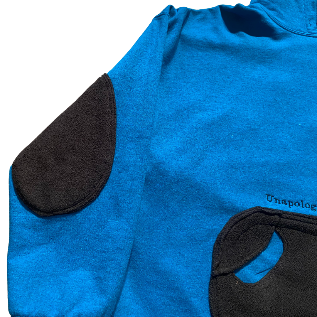 Unapologetic Youth Peace + Love 2XL hoodie featuring a colorful graphic design on soft fabric.