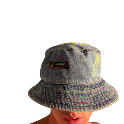Unapologetic Youth Brain Bucket hat showing a stylish bucket hat with a brain graphic design on the front.