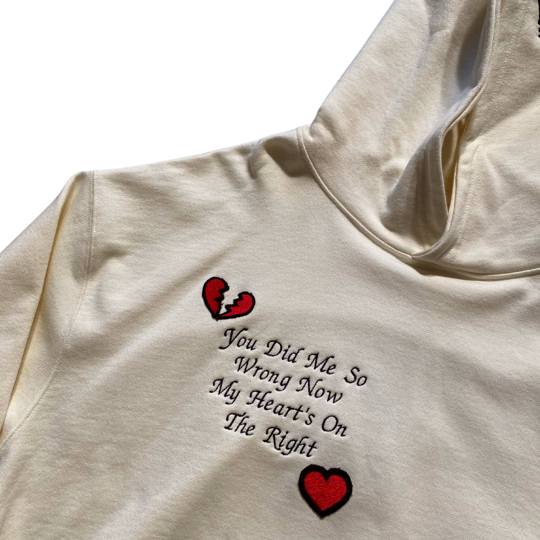 Unapologetic Youth Love Sick XL hoodie in black with bold white graphic print, casual fit, and drawstring hood.