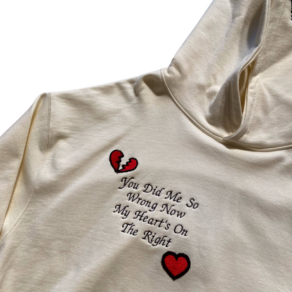 Unapologetic Youth Love Sick XL hoodie in black with bold white graphic print, casual fit, and drawstring hood.