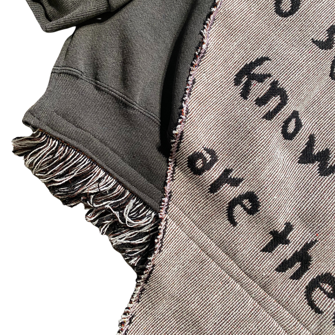 Unapologetic Youth My Dear Friends crewneck poncho with a cozy, stylish design, featuring a soft fabric and casual fit.