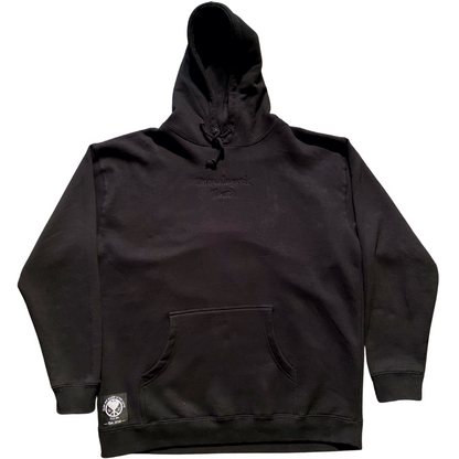 Unapologetic Youth Set Me Free XL hoodie in black with bold white text, soft fabric, and a relaxed fit.