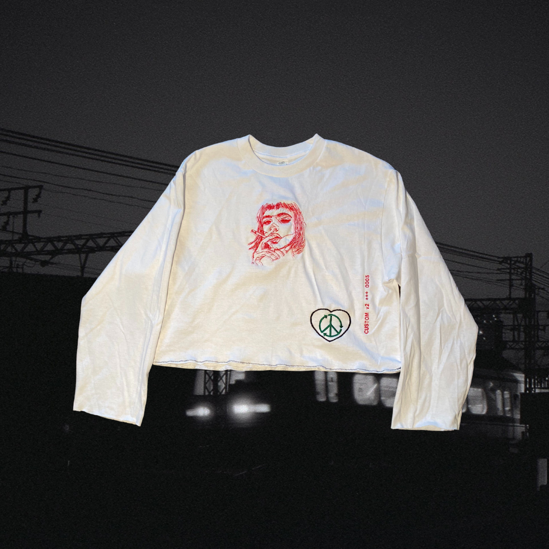 Unapologetic Youth crop top featuring a fitted design with stylish details, displayed on a mannequin.
