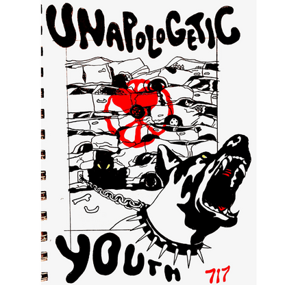 Unapologetic Youth Junkyard T-shirt featuring bold graphic print on black cotton fabric.
