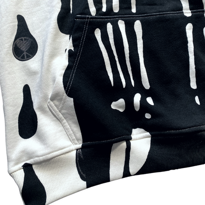 Unapologetic Youth Rain On My Skin hoodie featuring a dark rain-themed design on soft fabric.