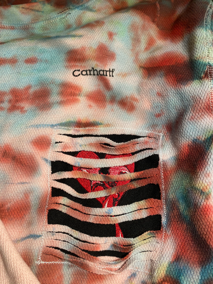 Long sleeve shirt by Unapologetic Youth x Carhartt featuring a numbness-themed graphic design in black and white.