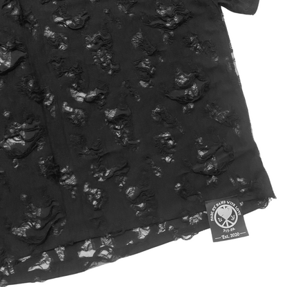 Unapologetic Youth Spooky V1 T-shirt featuring a dark, spooky graphic design on a black cotton shirt.