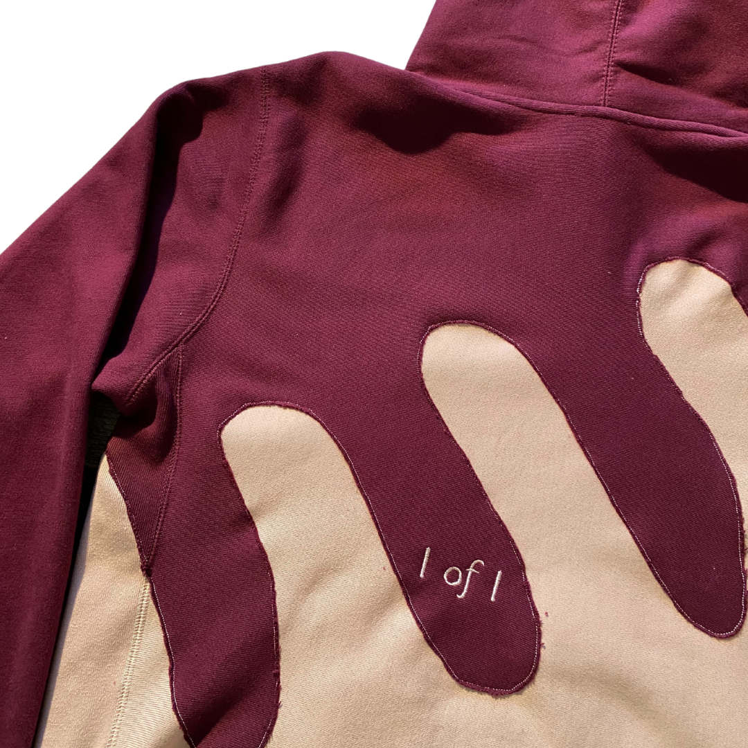 Unapologetic Youth Waves hoodie featuring a stylish wave graphic in black and white, casual fit, front view.