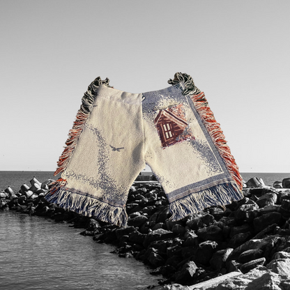Unapologetic Youth Light The Way woven shorts with colorful pattern and relaxed fit, displayed on a model.