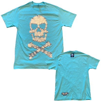 Unapologetic Youth Disco Fever medium T-shirt featuring colorful retro disco dance floor graphic on white fabric.