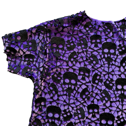 Unapologetic Youth Spooky v2 T-shirt featuring a dark, eerie graphic design on black fabric for a bold Halloween-inspired look