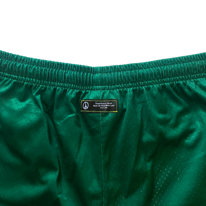 Unapologetic Youth F*CK OFF shorts with bold black lettering on light-colored fabric, casual and expressive streetwear style.