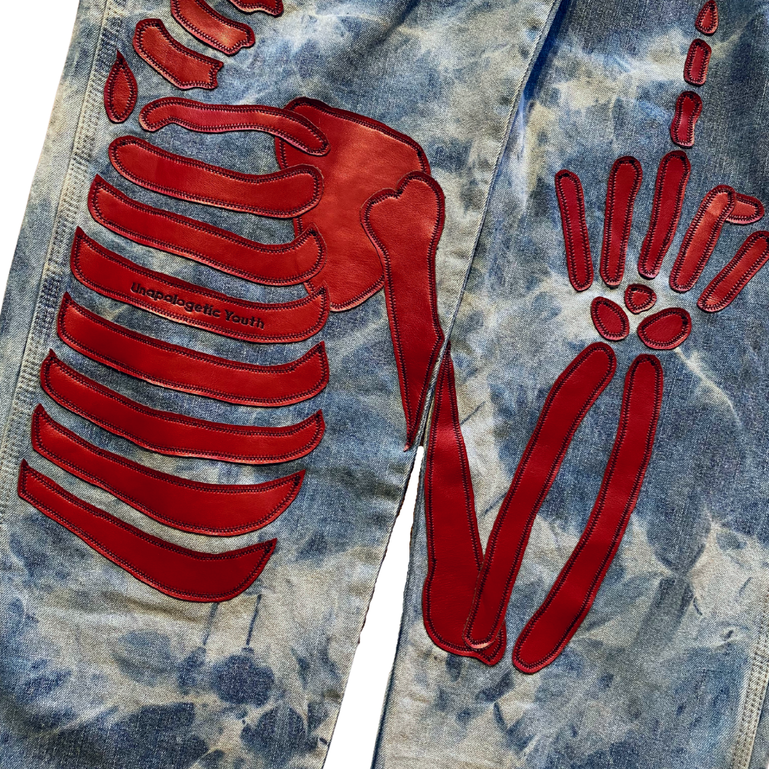 Unapologetic Youth To The Bone 32x32 jeans with classic denim look and straight fit, displayed on a neutral background.