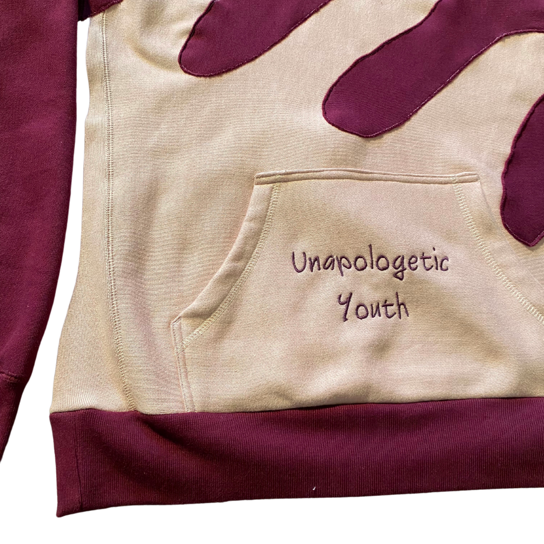 Unapologetic Youth Waves hoodie featuring a stylish wave graphic, casual fit, and comfortable fabric for everyday wear.