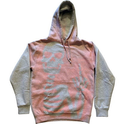 Unapologetic Youth To The Bone hoodie in small size, featuring a comfortable black hoodie with printed design.