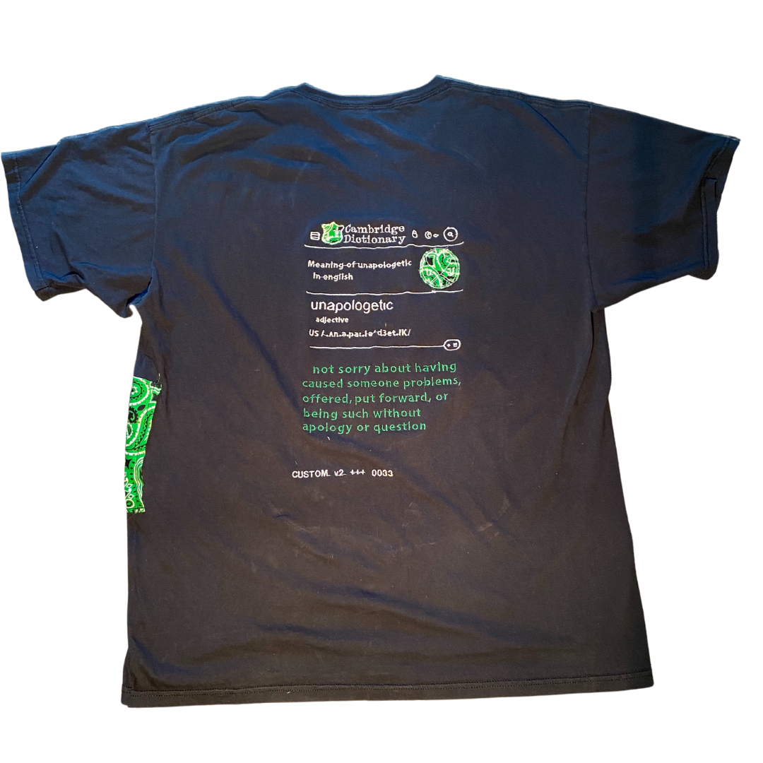 Unapologetic Youth T-Shirt featuring a casual fit and graphic design on soft cotton fabric.