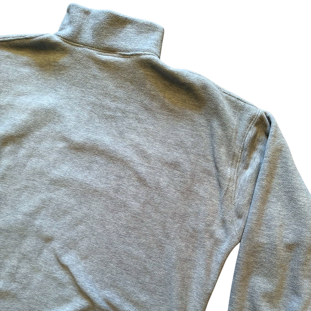 Unapologetic Youth fleece sweatshirt, part 2 of 4, in soft gray with a relaxed fit and cozy fleece fabric.