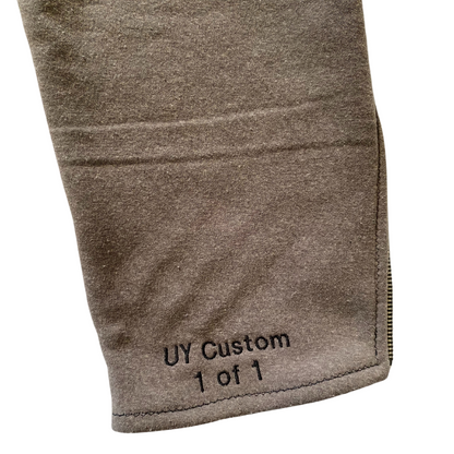 Unapologetic Youth F*cked medium sweatpants with relaxed fit and drawstring waist, made from soft fabric.