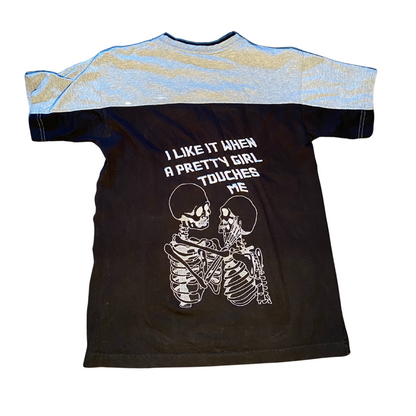 Unapologetic Youth black T-shirt with bold graphic design, casual fit, and short sleeves, ideal for everyday wear.