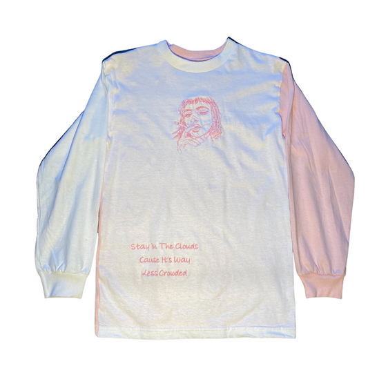 Long sleeve shirt from Unapologetic Youth with a relaxed fit and casual style, shown in a neutral color.